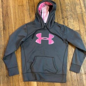 2 sweatshirts: Abercrombie Kids & Under Armor